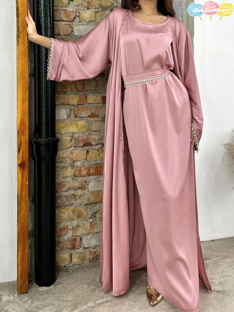Robe Abaya Soyeuse Pour Femme, Design Ramadan 2024 - image de produit 0
