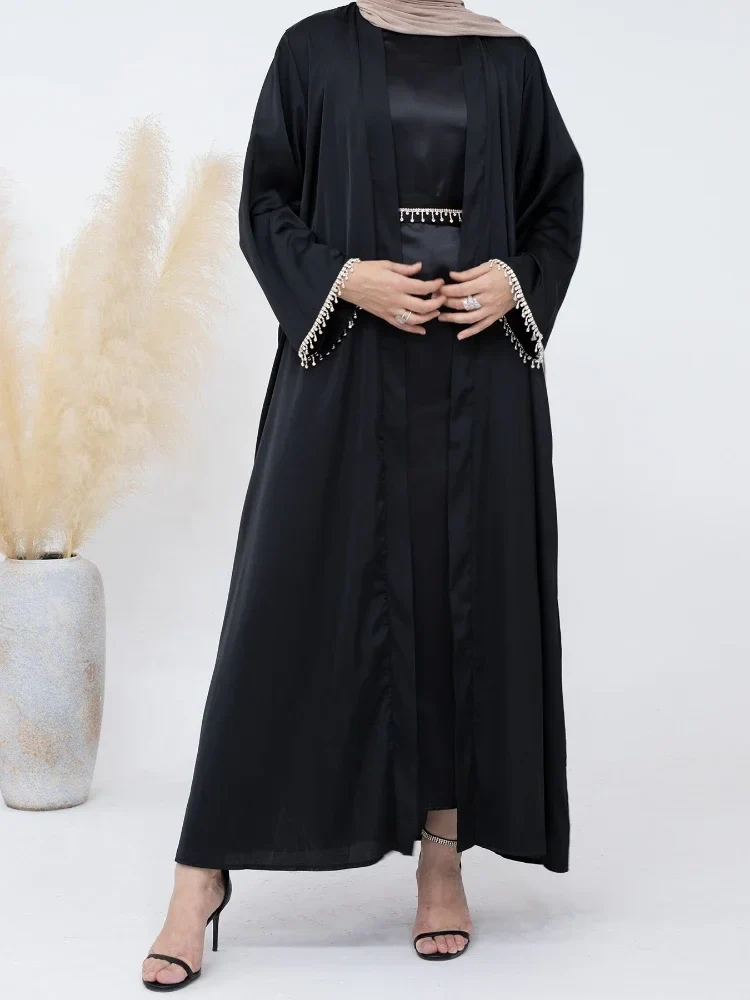 Robe Abaya Soyeuse Pour Femme, Design Ramadan 2024 - image de produit 6